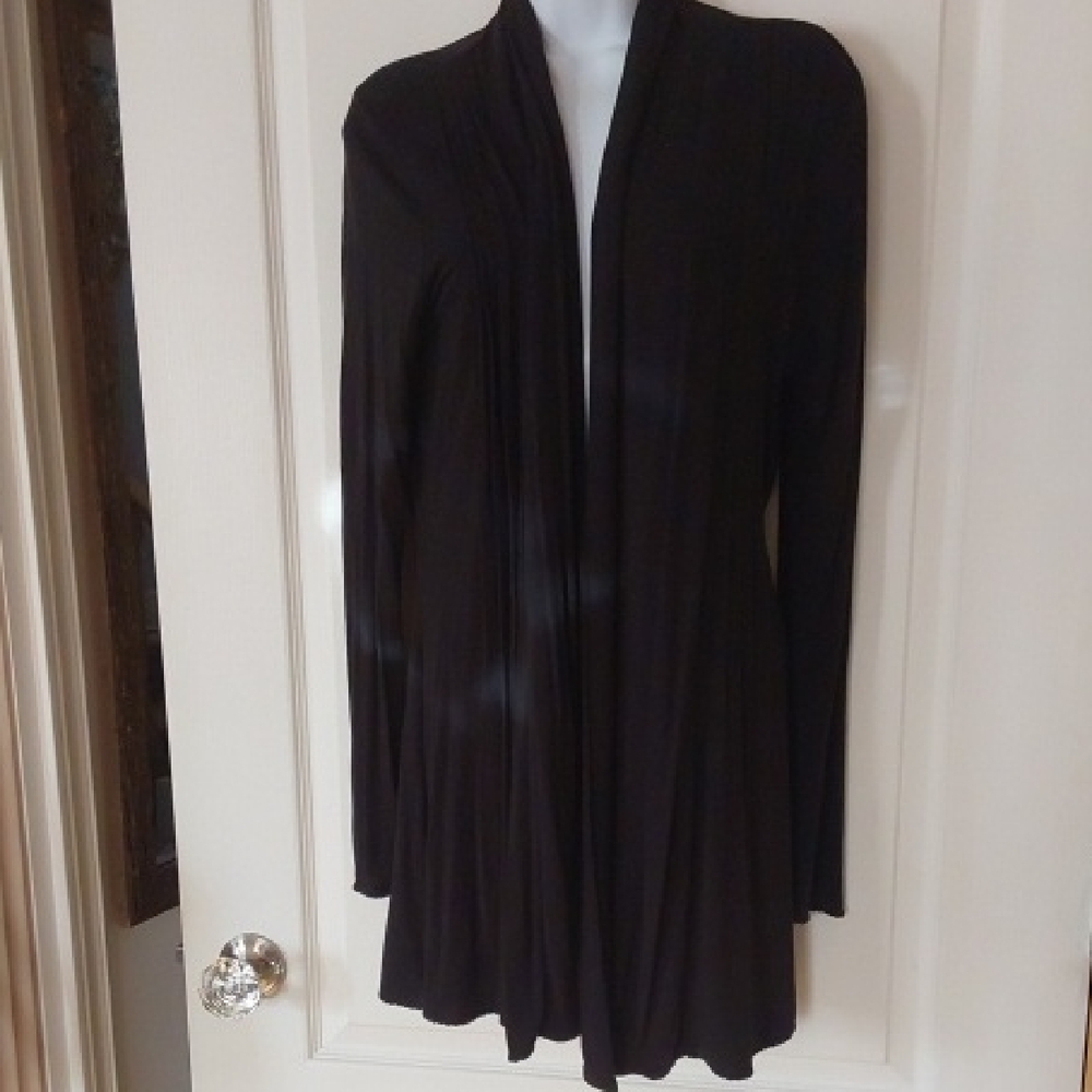 Kische Black Open Front Cardigan